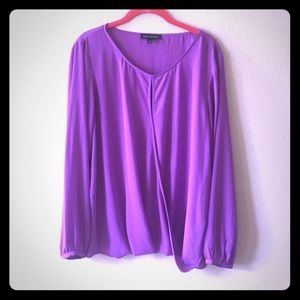 Purple keyhole blouse by Banana Republic